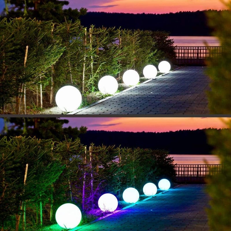 Borelor LED Ball Light, 6-Inch Rechargeable & Remote Control Globe Lights 16 RGB Colors Changing Indoor/Outdoor Night Light for Home/Party/Lawn/Desk Decoration - Image 4
